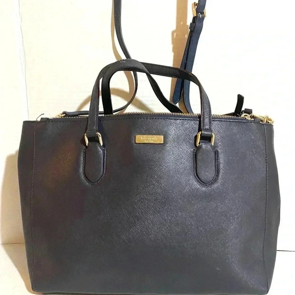 Kate spade blue saffiano leather satchel handbag - Picture 8 of 12